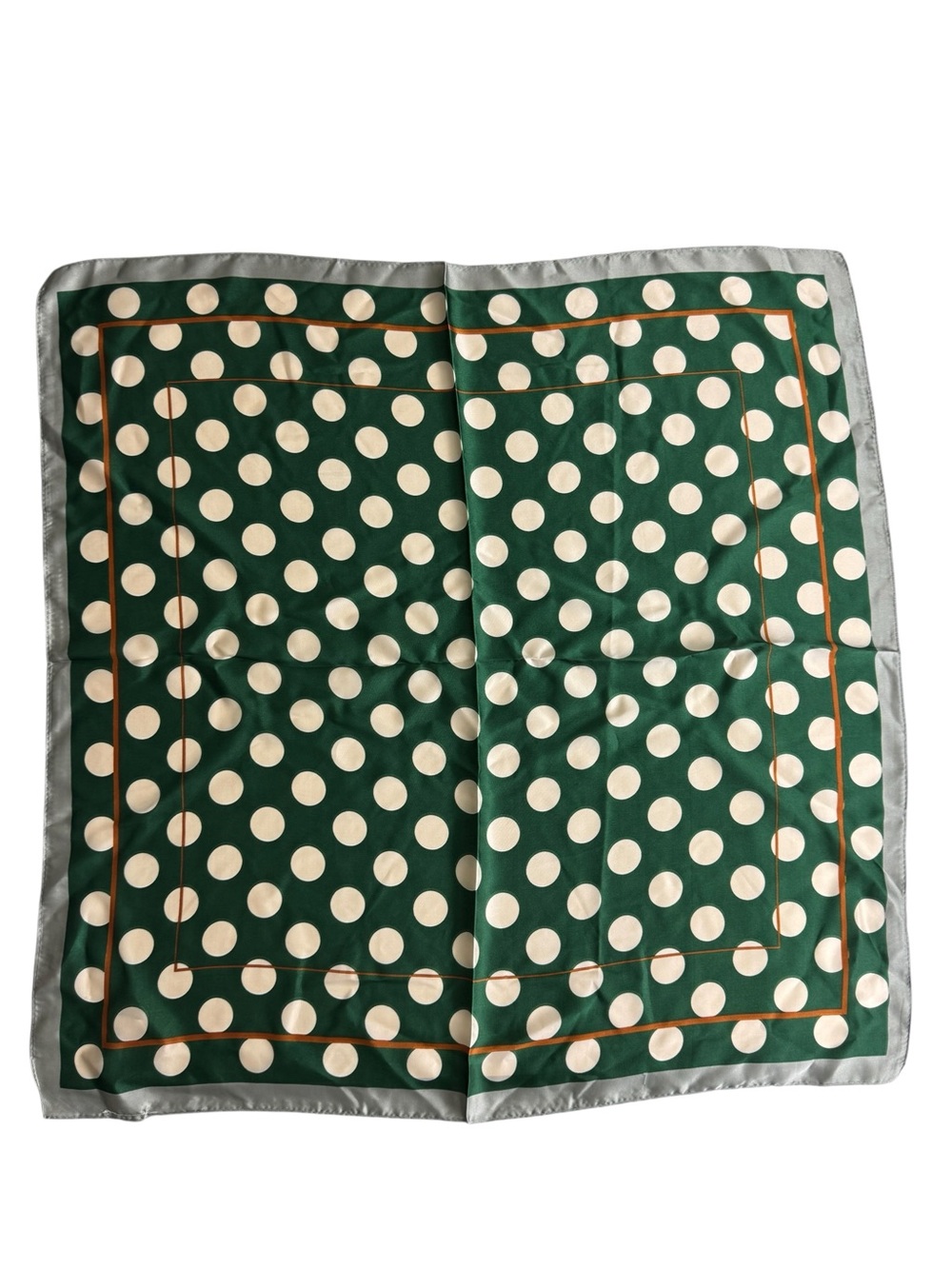 Polka Dot Green Retro Inspired Scarf NWT